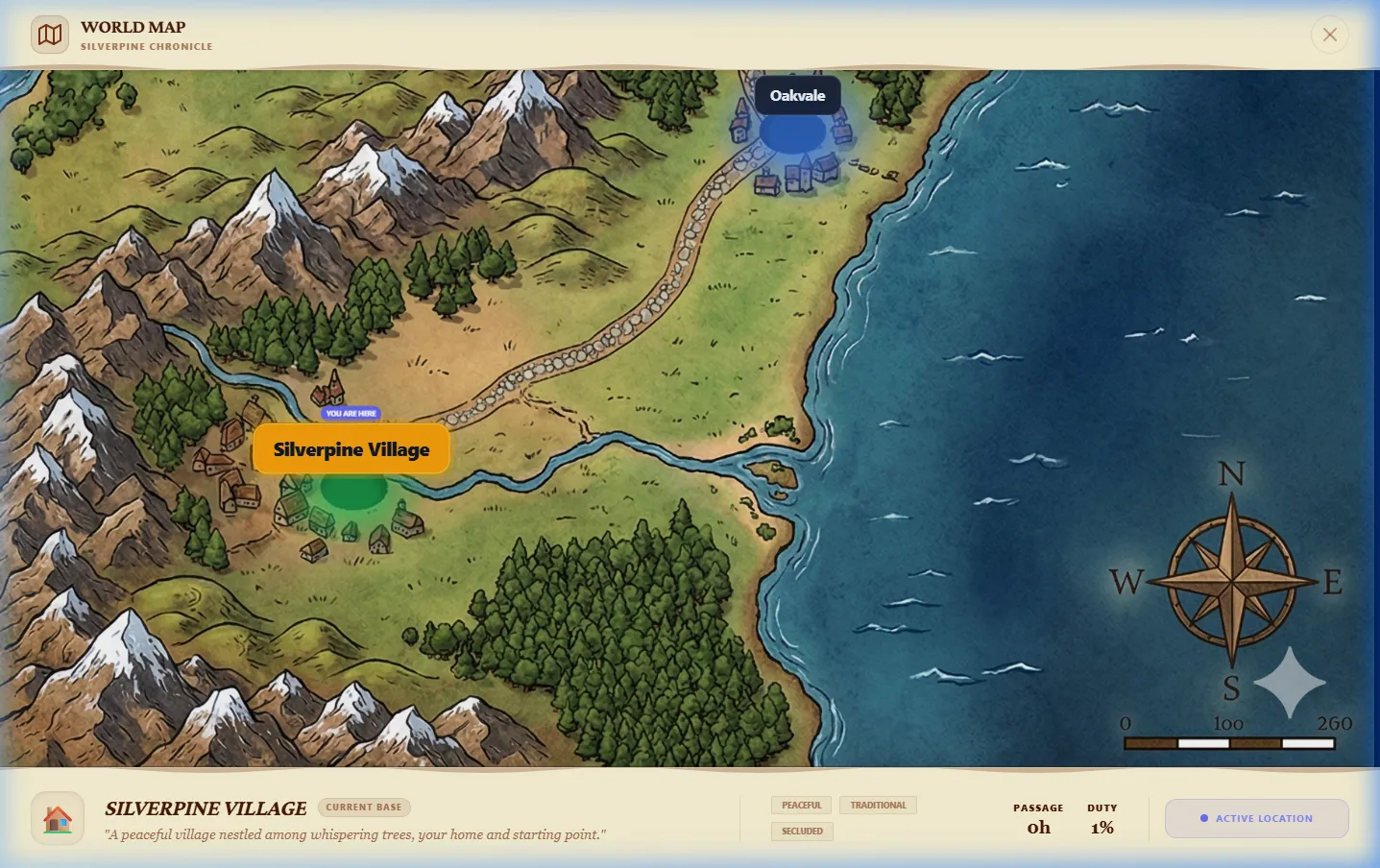 Gates and Gossip: World Map